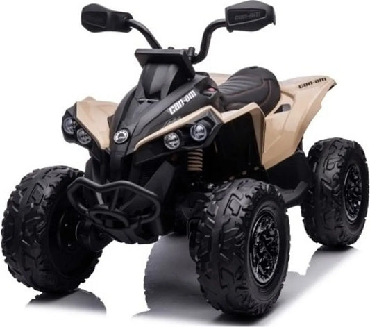 FINOOS Kinderquad Kinder Elektro-Quad, CAM-AM RENEGADE 24V Elektroauto Kinderfahrzeug für Kinder Khaki