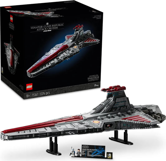 LEGO Star Wars UCS Republikanischer Angriffskreuzer der Venator-Klasse, Modellbauasatz für Erwachsene, Geschenk für Männer und Frauen