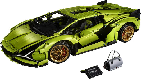 LEGO Technic Lamborghini Sián FKP 37 Rennauto, Modellbausatz für Erwachsene, Geschenkidee zum Geburtstag für Männer oder Frauen