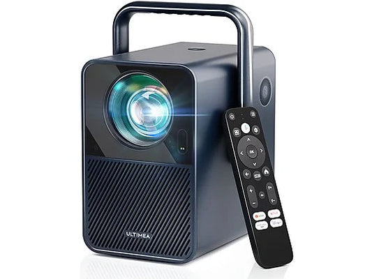 ULTIMEA Poseidon E40, Android TV 11.0, Tragbarer 4K Heimkino Beamer(Full-HD, 1000 ANSI-Lumen)