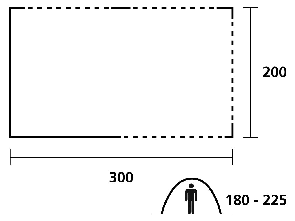 Obelink Vacation Easy Air aufblasbares Busvorzelt